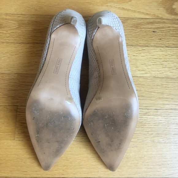 Vince Camuto Caprita snake-embossed suede heels - Picture 7 of 8